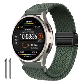 pasek-do-huawei-watch-gt-runner-2-pleciony-opaska-bransoleta-zielony-20mm