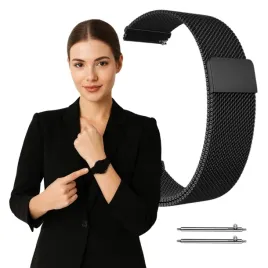 pasek-metalowy-do-garmin-forerunner-255s-265s-vivoactive-venu4s-czarny-18mm