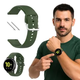 pasek-do-garmin-vivomove-vivoactive-3-forerunner-venu-silikon-zielony-20mm