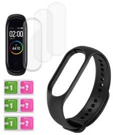 pasek-do-xiaomi-mi-band-5-zamiennik-czarny-folia-ochronna-3-sztuki-tpu