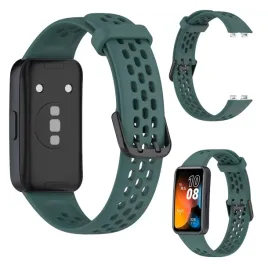 pasek-do-huawei-band-8-9-10-silikonowy-bransoleta-opaska-na-zegarek-zielony