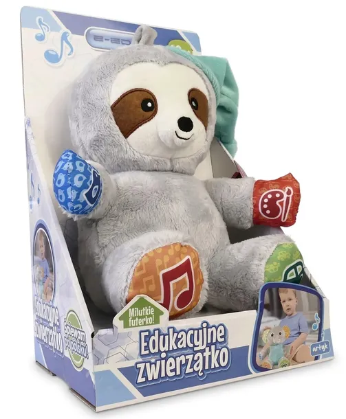 leniwiec-e-edu-pluszowe-zwierzatko-interaktywny-edukacyjny-stan-opakowania-oryginalne
