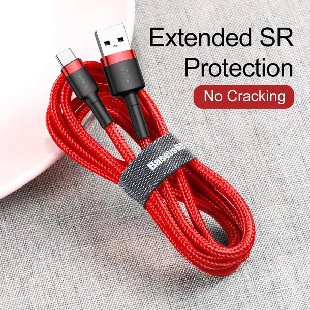 baseus-kabel-cafule-usb-usb-c-05m-3a-czerwony-stan-nowy-kolor-czerwony