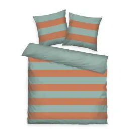 posciel-bawelniana-200x220-tom-tailor-mietowa-pomaranczowa-pasy-renforce