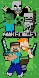 recznik-plazowy-70x140-minecraft-lets-survive-zielony-plazowy-bawelniany