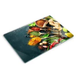 wielofunkcyjna-dekoracyjna-deska-szklana-kuchenne-przyprawy-lyzki-80x52-cm