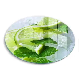 dekoracyjna-deska-szklana-okragla-do-krojenia-limonka-mieta-i-lod-fi-40-cm
