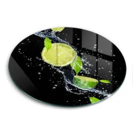 szklana-deska-do-podawania-pizzy-okragla-soczyste-limonki-w-wodzie-fi-30-cm