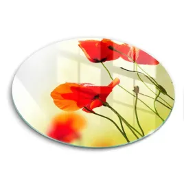 okragla-deska-ze-szkla-odporna-na-zarysowania-czerwone-kwiaty-maki-fi-30-cm