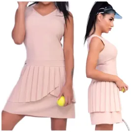 sukienka-damska-bezowa-plisowana-falbanka-xl-nevre-beige-xl