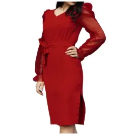 sukienka-elegancka-w-kolano-dopasowana-rekawy-xl-ereve-red-d08-xl