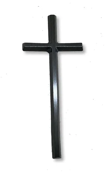 Krzyż prosty 40cm - czerniony odlew mosiężny