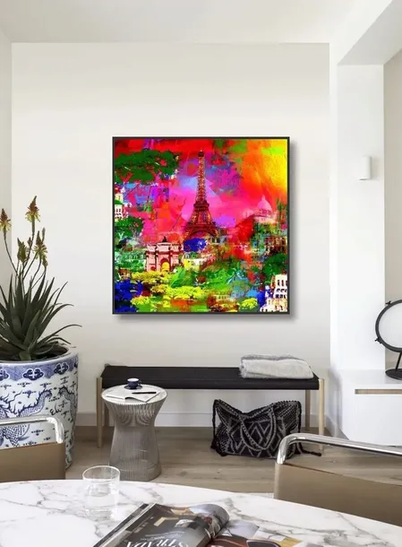 paris-robert-holzach-plakat-obraz-70x70cm-tematyka-inna-tematyka