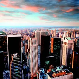 manhattan-at-sunset-ilja-masik-plakat-obraz-70x70cm