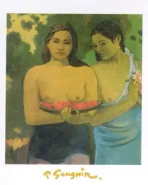 deux-thaitiennes-paul-gauguin-plakat-obraz-24x30cm