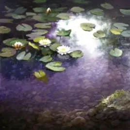 waterlilies-1-joop-smits-plakat-obraz-30x30cm