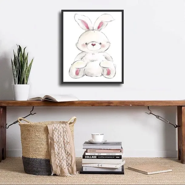 rabbit-makiko-plakat-obraz-24x30cm-tematyka-inna-tematyka
