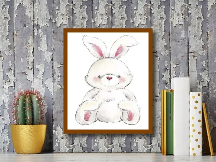 rabbit-makiko-plakat-obraz-24x30cm-liczba-sztuk-1