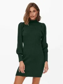 only-sukienka-dzianinowa-damska-zielona-mini-casual-m-6ea