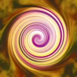yellow-vortex-anja-plakat-obraz-30x30cm