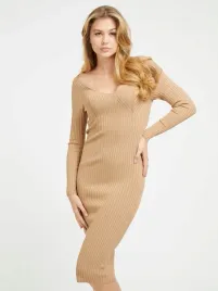 guess-bezowa-dopasowana-sukienka-prazkowana-z-dlugim-rekawem-xs-gga