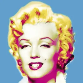 marilyn-in-blue-wyndham-boulter-plakat-obraz-30x30cm