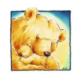 mother-bear-s-love-iv-makiko-plakat-obraz-30x30cm