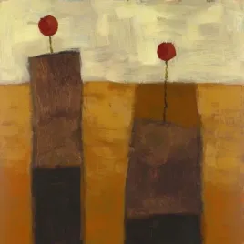 two-red-flowers-ruth-olenick-plakat-obraz-30x30cm