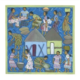 village-life-ii-serowe-plakat-obraz-30x30cm