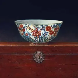 oriental-bowl-i-arnie-fisk-plakat-obraz-33x33cm