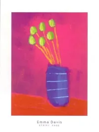 stripy-vase-emma-davis-plakat-obraz-30x40cm