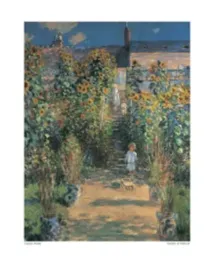 the-artists-garden-at-vetheuil-claude-monet-plakat-obraz-40x50cm