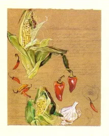 corn-and-pepper-saute-lynn-hays-plakat-obraz-40x50cm