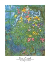 le-bouquet-ardent-marc-chagall-plakat-obraz-40x50cm