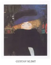 lady-with-hat-gustav-klimt-plakat-obraz-40x50cm
