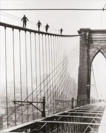 brooklyn-bridge-climb-1926-anonim-plakat-obraz-40x50cm