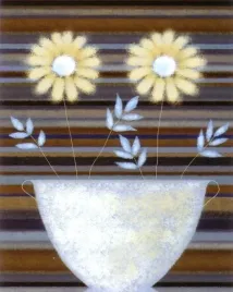 two-golden-daisies-jo-parry-plakat-obraz-40x50cm