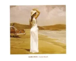 sunset-beach-mark-spain-plakat-obraz-50x40cm