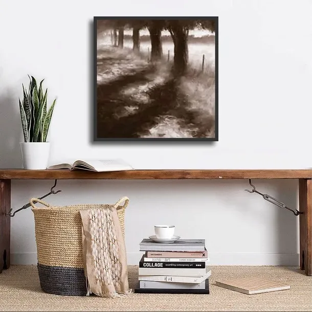 trees-along-path-robert-ford-plakat-obraz-50x50cm-tematyka-pejzaze
