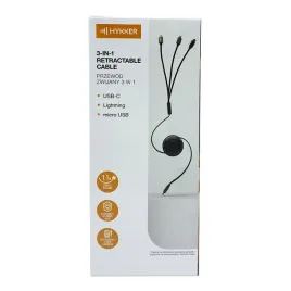 hykker-przewod-zwijany-3w1-usb-c-lightning-micro-usb-11m-do-100w-czarny