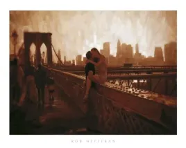 les-amoureux-de-brooklyn-bridge-rob-hefferan-plakat-obraz-50x40cm
