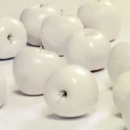 white-apple-ii-jan-lens-plakat-obraz-50x50cm