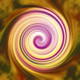 yellow-vortex-anja-plakat-obraz-50x50cm