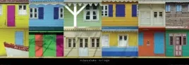 maisons-creoles-martinique-roberto-scaroni-plakat-obraz-95x33cm