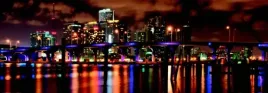 night-view-of-miami-carsten-reinsged-plakat-obraz-95x33cm