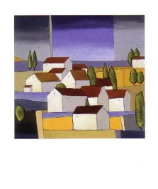 village-near-the-sea-i-hans-paus-plakat-obraz-50x60cm