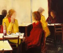 a-good-conversation-i-jettie-roseboom-plakat-obraz-60x50cm
