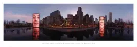 crown-fountain-at-millennium-park-lee-evans-plakat-obraz-95x33cm