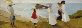 lighthouse-walk-at-biarritz-1906-joaquin-bastida-plakat-obraz-100x35cm