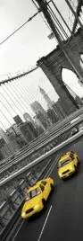 two-yellow-cabs-graham-monro-plakat-obraz-33x95cm